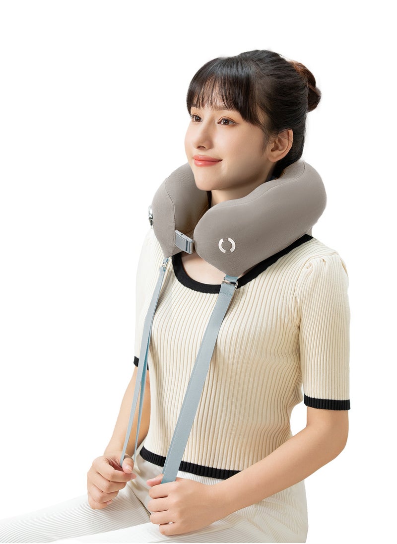 ROTAI Electric Neck Massager Pillow – Portable U-Shaped Memory Foam with Heat & Vibration Therapy – Relieves Neck & Shoulder Pain – Travel-Friendly – Rechargeable for Home, Office, and Car Use