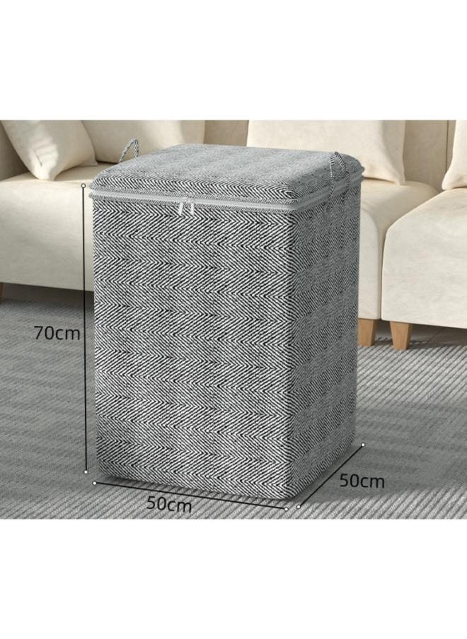 Non-woven Zipper Closet Organizers and Storage Box Moving Quilt Storage Basket Travel Large-Capacity Clothing Organization and Storage Bag