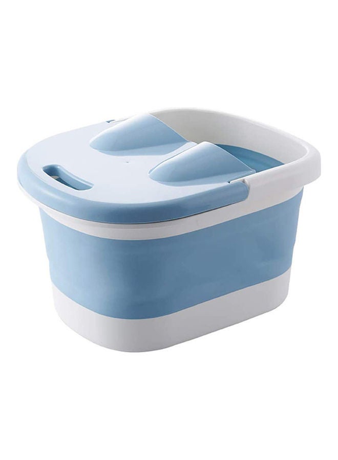 Foldable Pedicure Massage Spa Bath Tub With 4 Massager Rollers