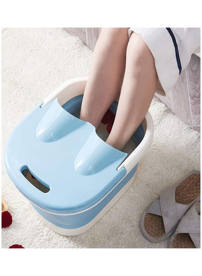 Foldable Pedicure Massage Spa Bath Tub With 4 Massager Rollers