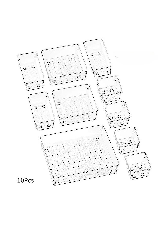 drawer storage basket storage box acrylic transparent partition storage combination set