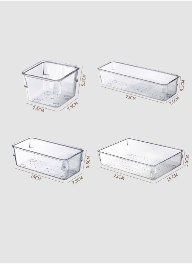 drawer storage basket storage box acrylic transparent partition storage combination set