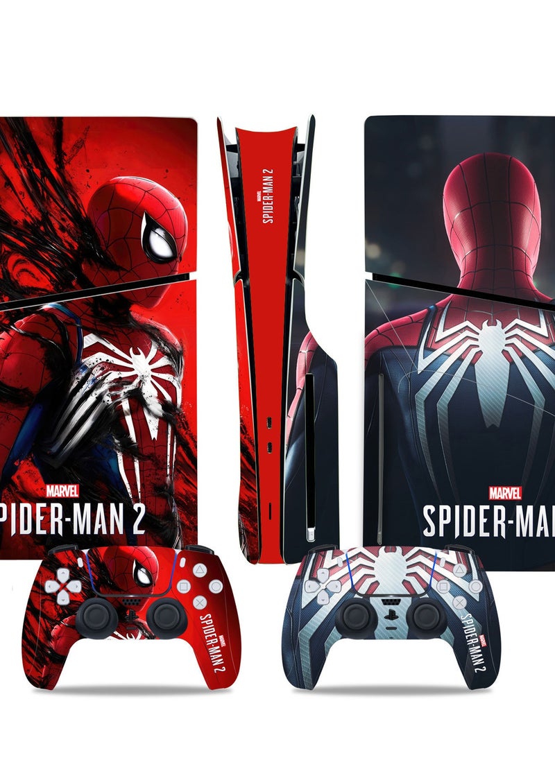 PS5 Slim Optical Drive Version Game Cconsole Full Body Ssticker Digital Version Sticker Spider Man 2 Limited Creative Sticker