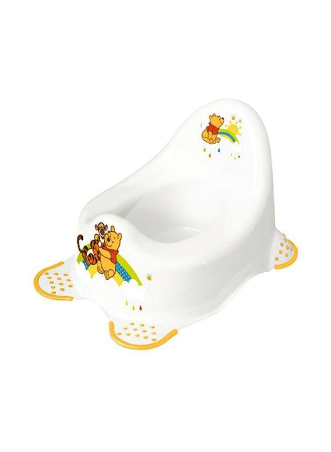 Anti Slip Function Toilet Seat - White/Yellow