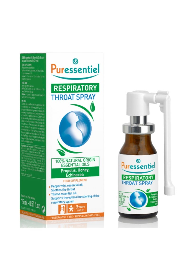 Puressentiel Respiratory Throat Spray 15ml