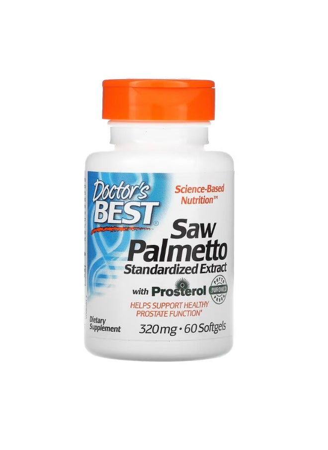 Saw Palmetto with Prosterol Standardized Extract 320 mg 60 Softgels