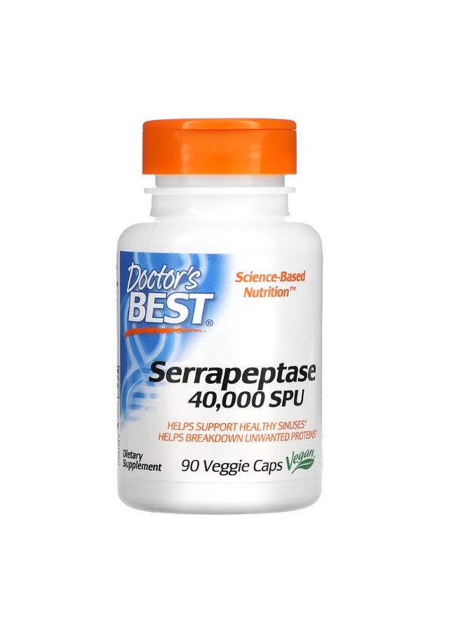 Serrapeptase 40000 SPU 90 Veggie Caps