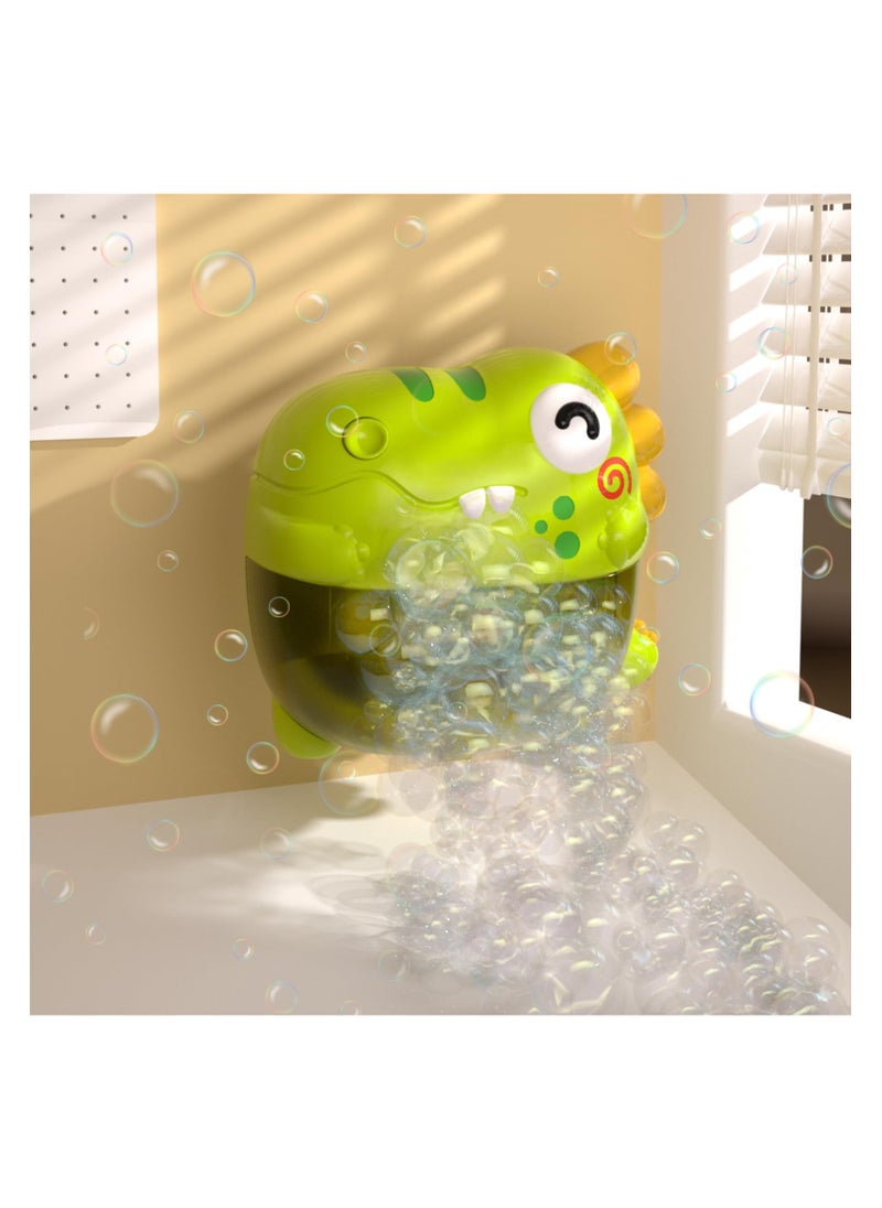 Bath Bubble Machine - Baby Dinosaurs Bath Toys Automatic Bubble Maker with Music Bath Toys for the Bathtub Babies Toddler Boys Girls, Bubble Maker for Bath, Gift for Toddler Boys Girls (250mL)