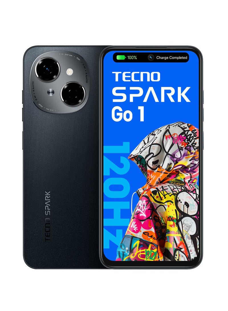 SPARK Go 1 Startrail Black Dual SIM 4GB RAM 128GB - Middle East Version