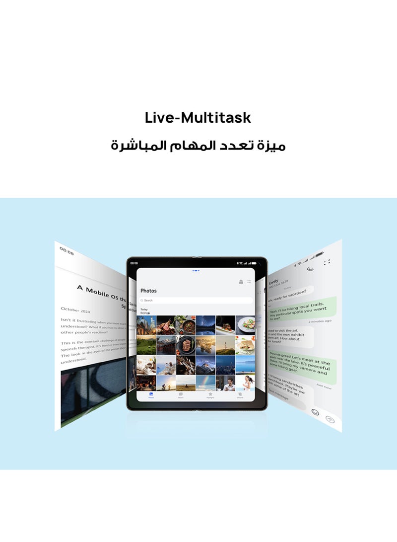 Mate X6 Black Dual SIM 4G 12GB RAM 512GB with GT4 Titanium + 6-Months Huawei Care+ - Middle East Version