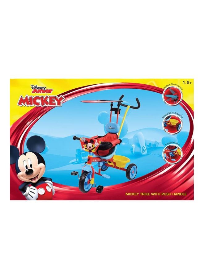 Mickey Trike With Push Handle 61x26x40cm