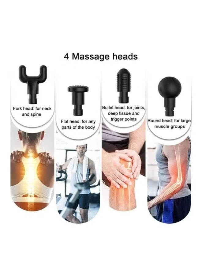 Electric Massage Gun Suitable For 4 Heads In Multiple Parts