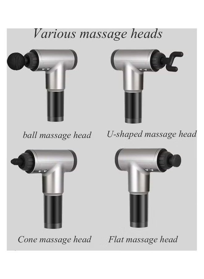 Electric Massage Gun Suitable For 4 Heads In Multiple Parts