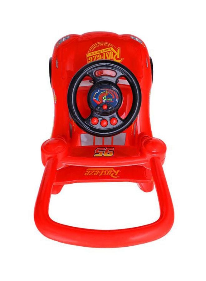 Lighting Mcqueen Sit To Stand Walker Vibrant Colours Durable Comfortable Lightweight 62x56x68cm