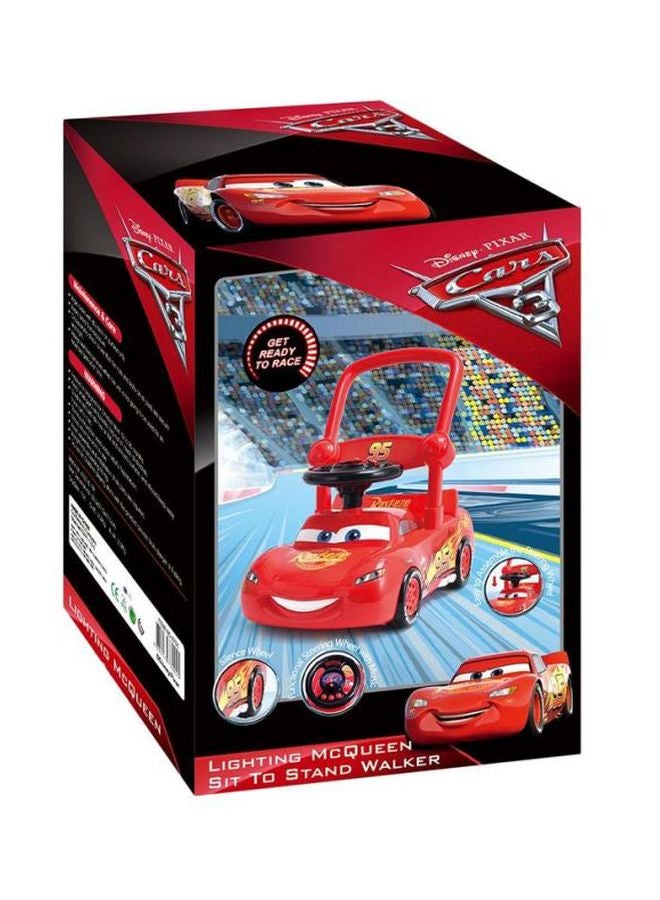 Lighting Mcqueen Sit To Stand Walker Vibrant Colours Durable Comfortable Lightweight 62x56x68cm