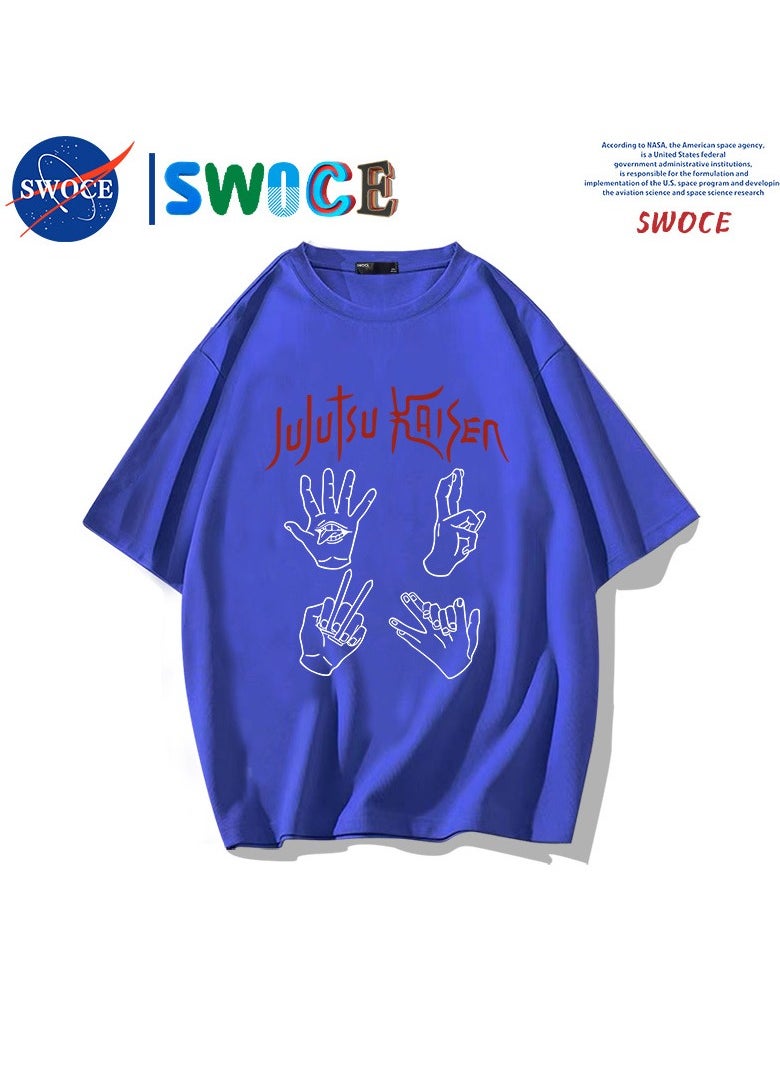 New Fashion Cartoon Anime SWOCE Cotton T-shirt