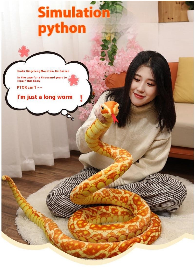 Excefore Realistic Wild Life Action Model Lifelike Snake Plush Toy Figurines Prank Props Stress Relif Toys Educational Toys Birthday Gift For Kids