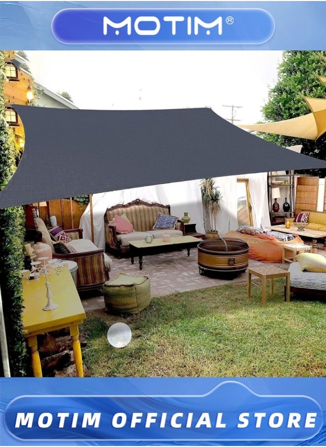 Sun Shade Sail Outdoor Garden Shade Canopy Pergola Sun Protection Rainproof Suitable for Patios Lawns Gardens Backyards Swimming Pools (3 x 4m)