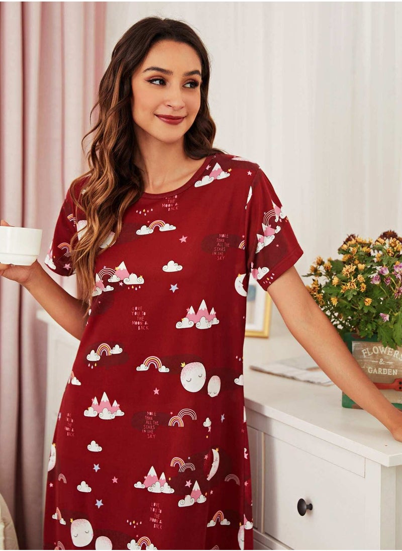 Cartoon Graphic Nightdress