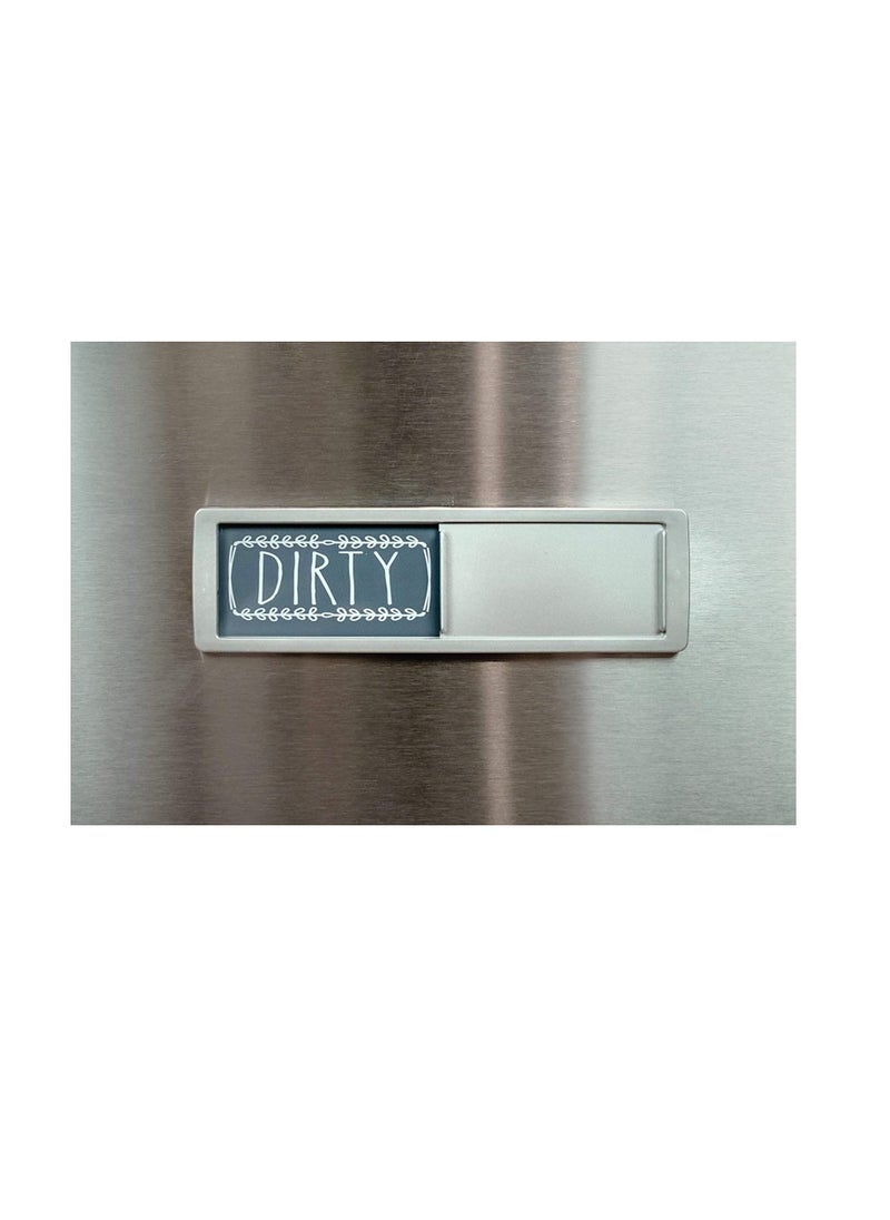 Dishwasher Magnet Cleaning Dirty Sign, Indicator, Stylish Universal Kitchen Dishwasher Washing Refrigerator Magnet, With Stickers Suitable For Kitchen Organization And Storage（2PCS）