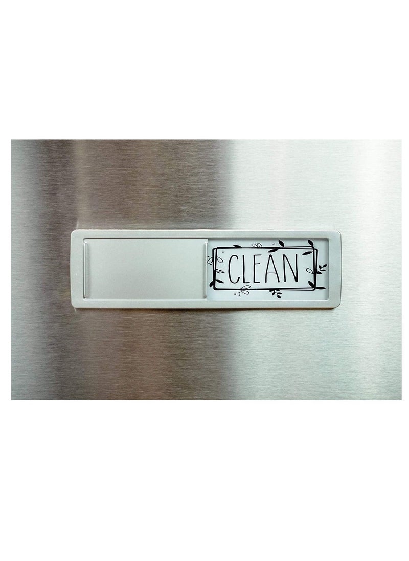 Dishwasher Magnet Cleaning Dirty Sign, Indicator, Stylish Universal Kitchen Dishwasher Washing Refrigerator Magnet, With Stickers Suitable For Kitchen Organization And Storage（2PCS）