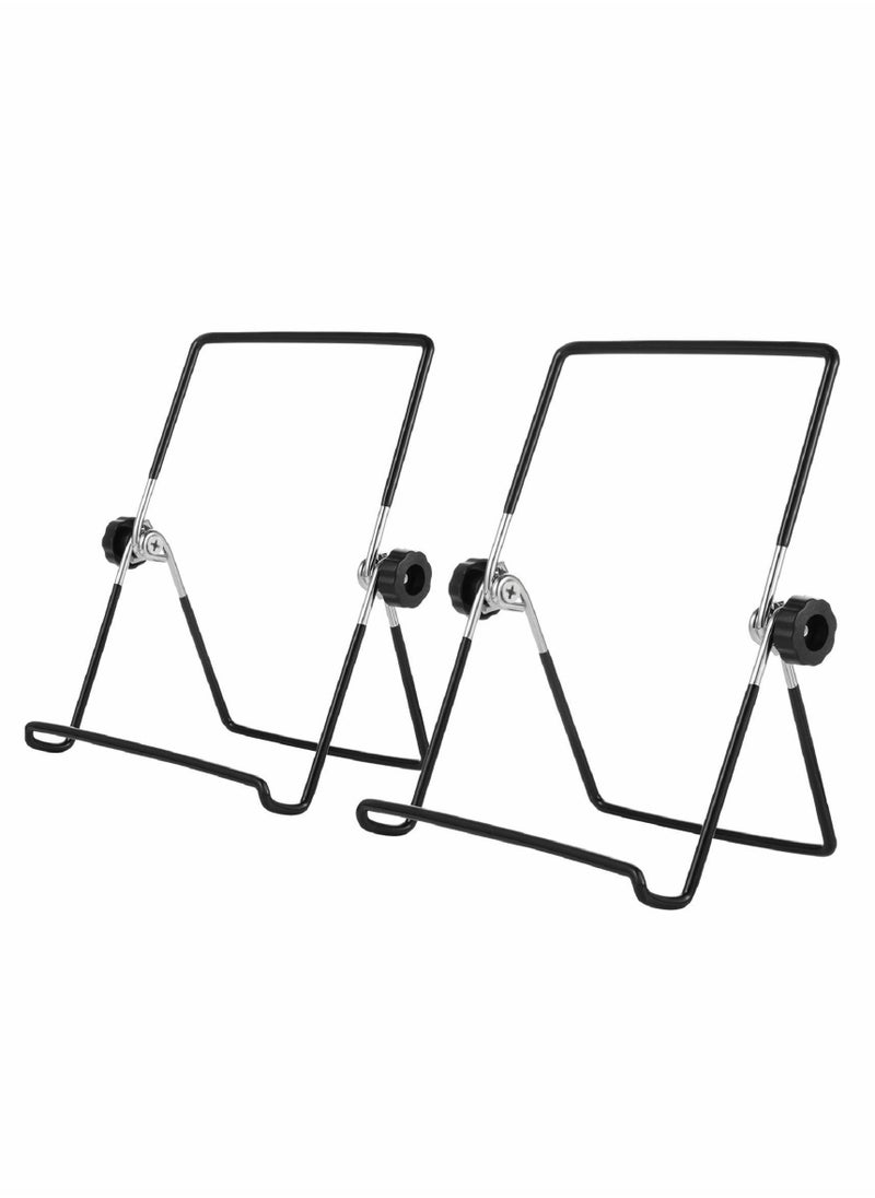 Plate Stand, Easel Picture Frame Stand, Adjustable Foldable Tablet Iron Display Holder