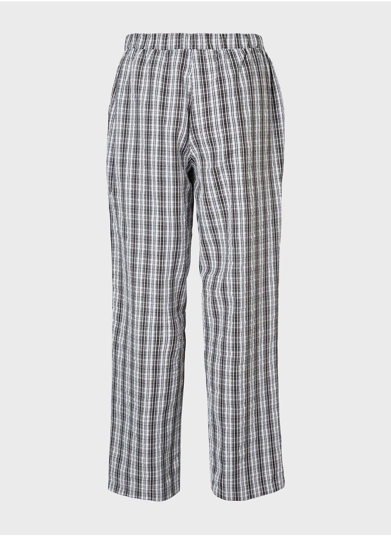 Nmannie Checkered Pattern Pants