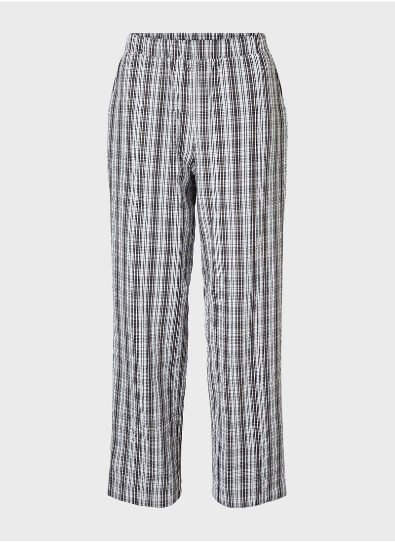 Nmannie Checkered Pattern Pants