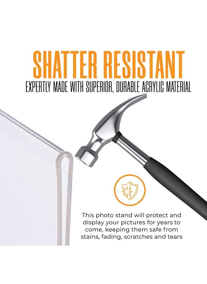 Magnetic Photo Frames For Refrigerator 4X6 (24 Count) Clear Acrylic Picture Frames 4X6 Horizontal Orientation