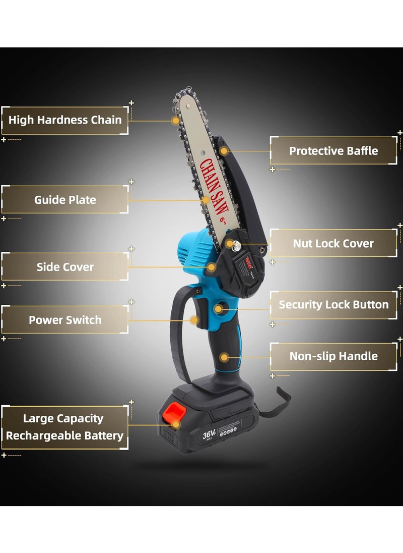 Efficient 2 in1 Cordless Tool Set Electric Chainsaw and Pruning Shears with Twin Batteries for Woodwork Garden Fruit and Flower Pruning