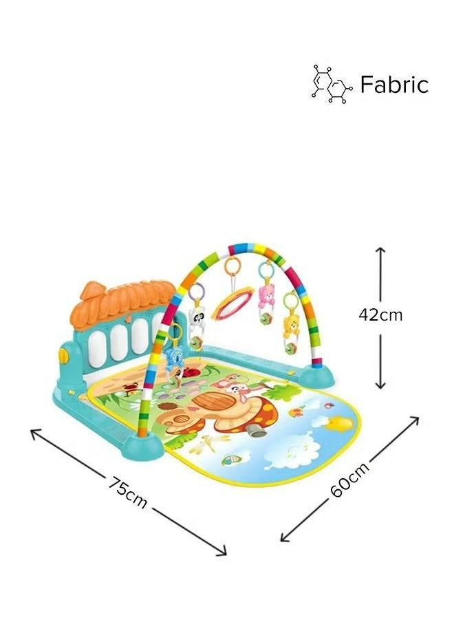 Baby Play Mat Baby Gym,Play Piano Baby Activity Gym Mat with Music and Lights,Piano Gym,Early Development Baby Play Mat