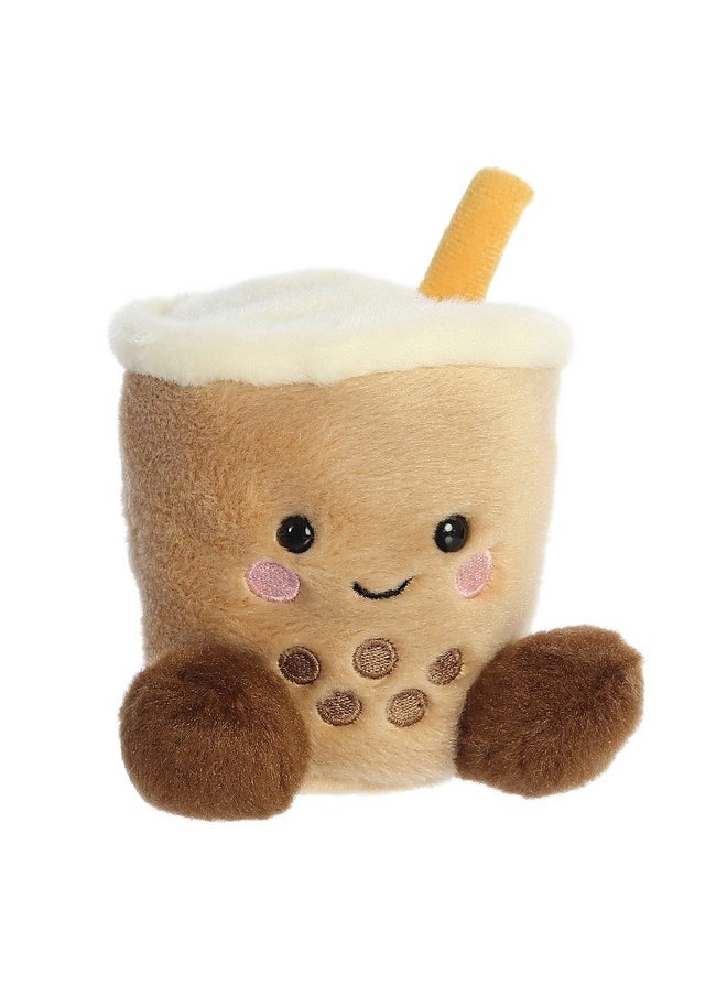 ® Adorable Palm Pals™ Milky Tea Boba™ Stuffed Animal - Pocket-Sized Play - Collectable Fun - Brown 5 Inches