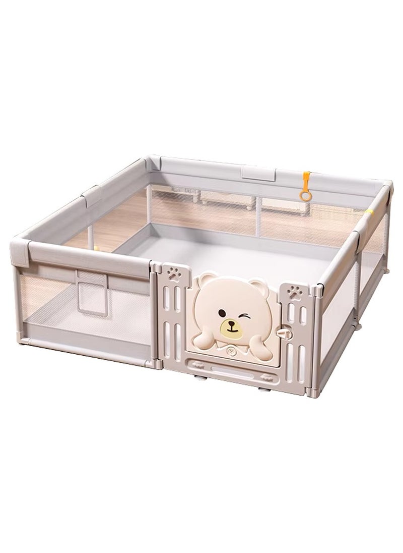 Baby Playpen Small Infant Play Pen with Gates Robust Safety Playpen Indoor Outdoor Children's Toy Pen Activity Toddlers Playpen