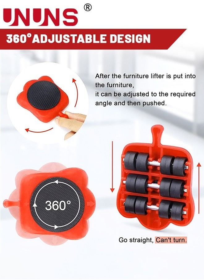 Furniture Lifter,13 Packs Heavy Duty Furniture Lifter With 4 Sliders For Easy Moving,360 Degree Rotatable Pads,Appliance Roller Suitable For Sofas,Couches And Refrigerators