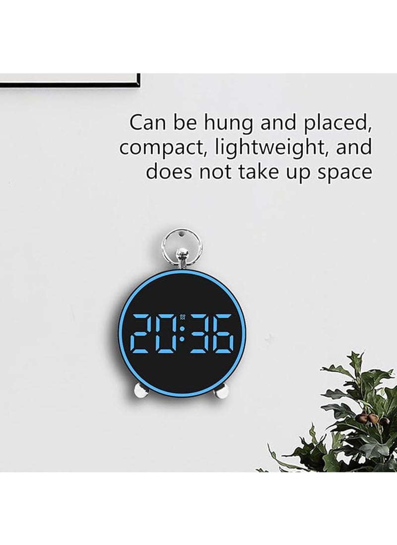 Digital Wall Clock with LED Display,Adjustable Brightness Digital Alarm Clock withTemperature,Weather Forecasts,Date,12/24H,Digital Clock Large Display,Wall Mounted, ﻿