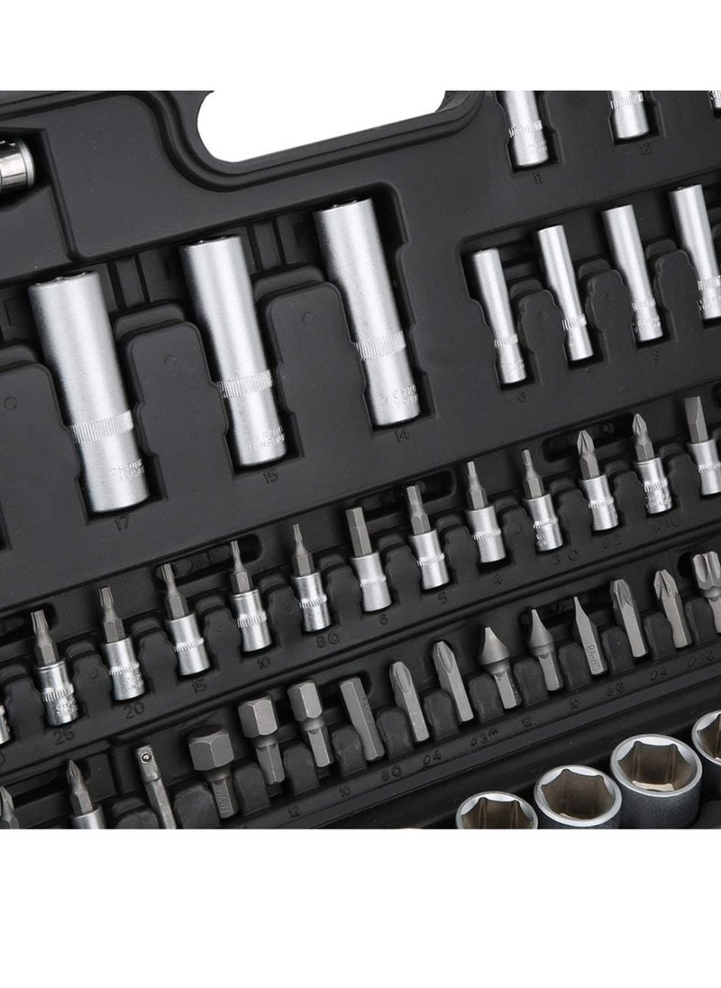 94 pcs/Set Socket Spanner Set Car Repair Tools Ratchet Torque Wrench Automobile Tools Kit