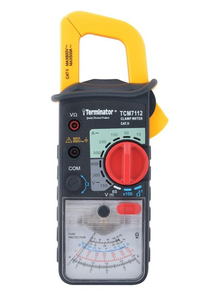 CLAMP METER ANALOG TCM-7112 600V AC, 60V DC, 500A AC