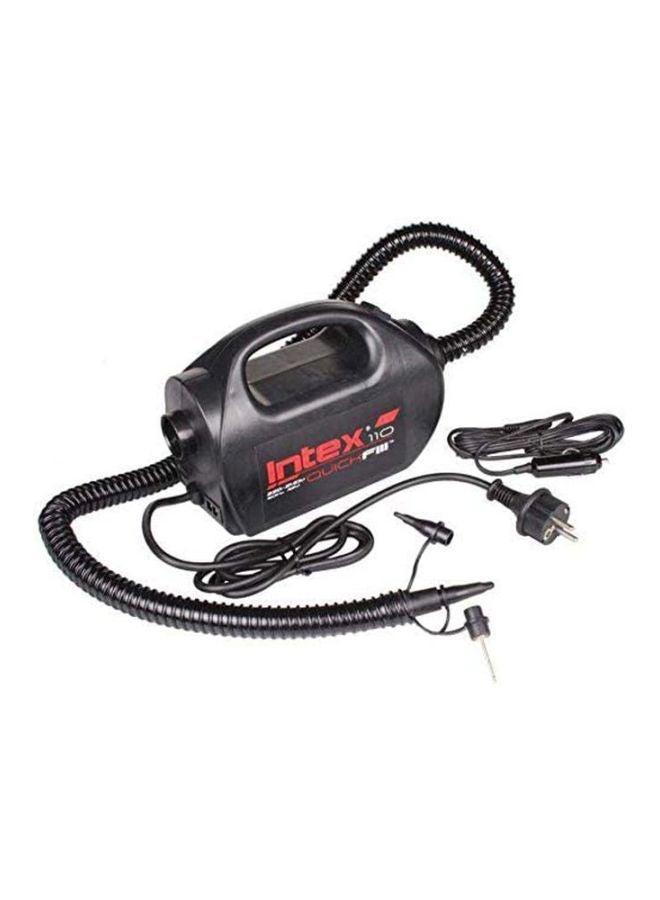 Quick-fill High PSI Indoor/Outdoor Electric Pump Black 26.9x13.9x17.1cm