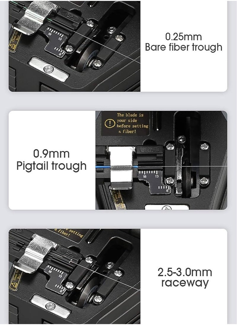 SKL-6C High Precision Fiber Optic Cable Cutter Aluminum Alloy Black No Assembly Required