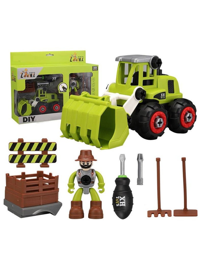 DIY Educational Engineering Vehicle Toy for Kids - Detachable Assembly Excavator, Farmer's Car, and More - Perfect Gift for Boys