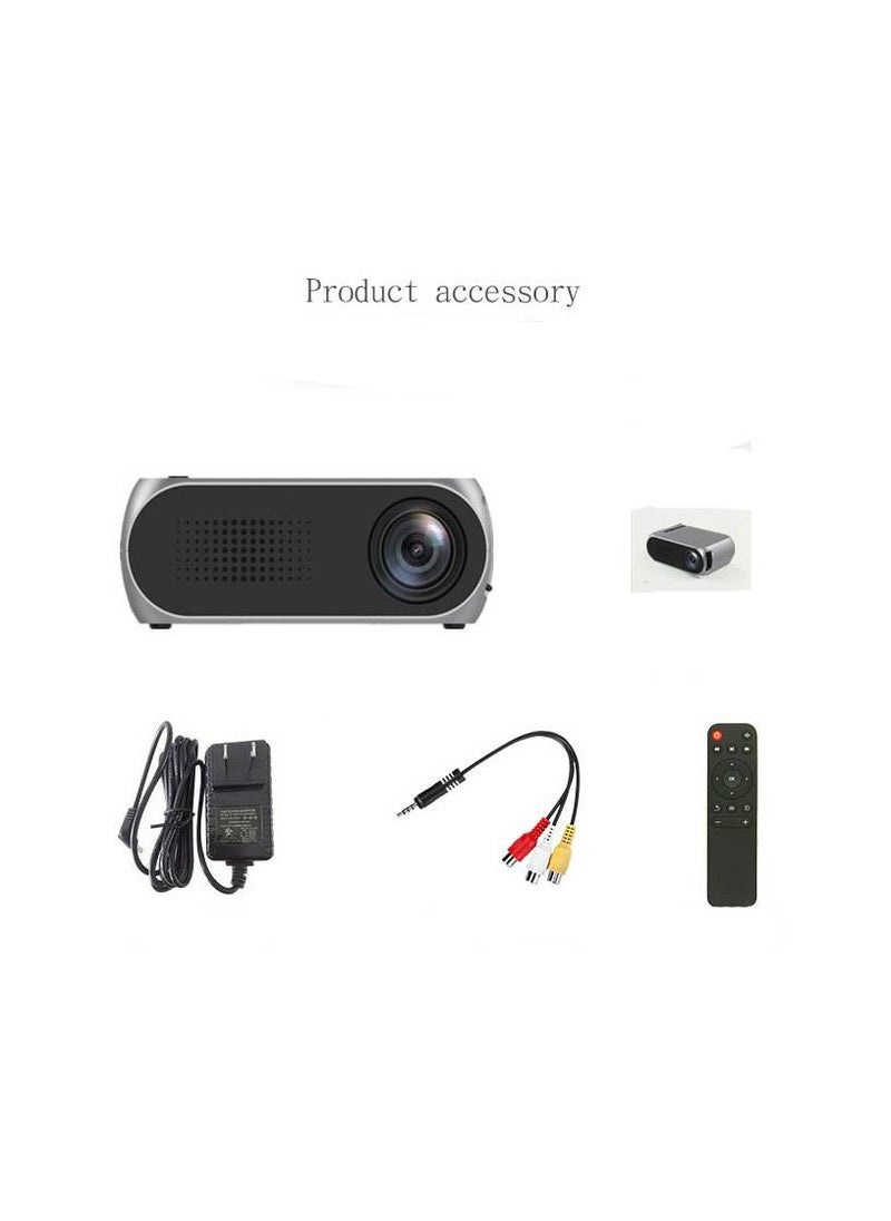 YG320 Portable Mini Projector with LED Display and HD 1080P Resolution for Home Entertainment