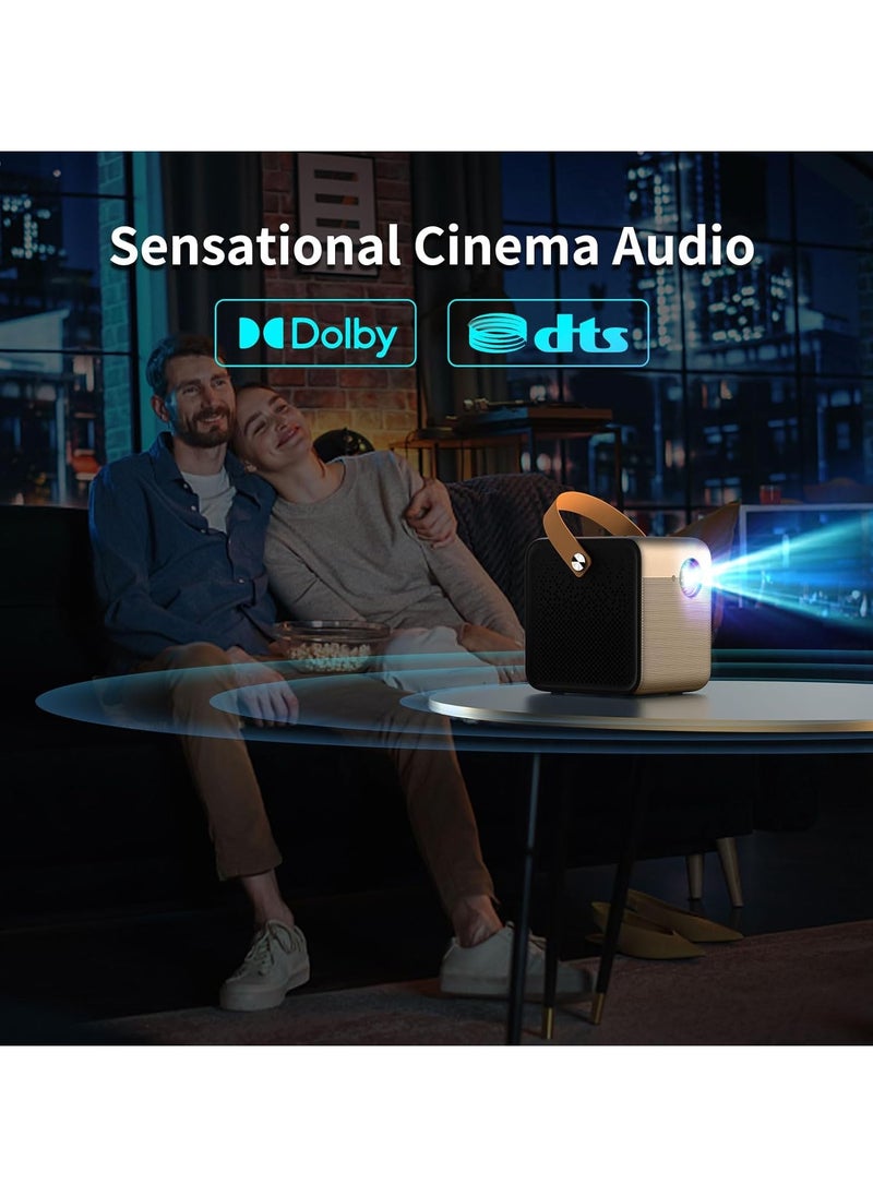 Q3 Smart Projector with Ultra-High-Definition Display, Wireless Connectivity, and Compact Design for Home and Learning Use