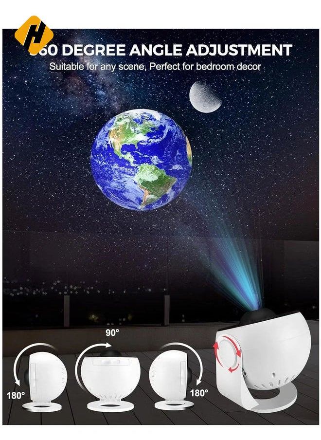 12-in-1 Planetarium Galaxy Projector – 360° Rotating Nebula Lamp with Timed Starry Night Light for Kids and Home Theater