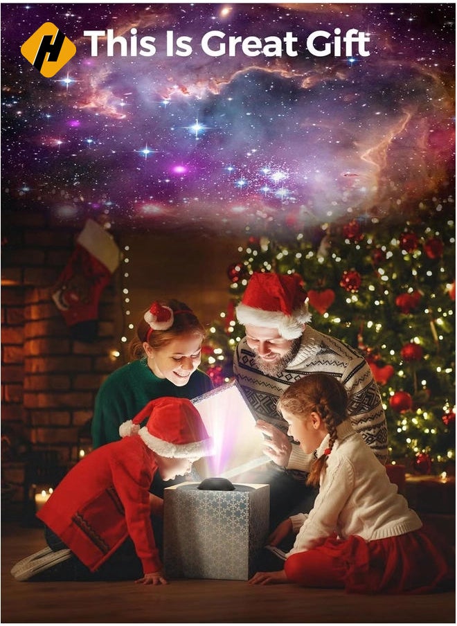 12-in-1 Planetarium Galaxy Projector – 360° Rotating Nebula Lamp with Timed Starry Night Light for Kids and Home Theater