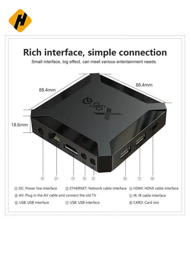 X96Q TV Box – Android 10.0 Quad-Core Media Player with 4K and 3D Support