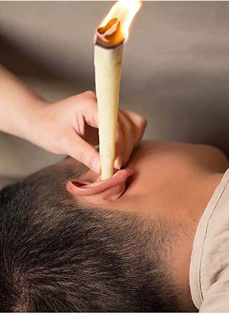 Ear Candles Wax Clean Removal Therapy Care Cone Relaxation Aromatherapy Pure Beeswax Ear Wax Candles