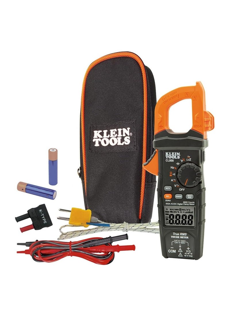 Klein Tools CL800 AC/DC True RMS Auto-Ranging Digital Clamp Meter