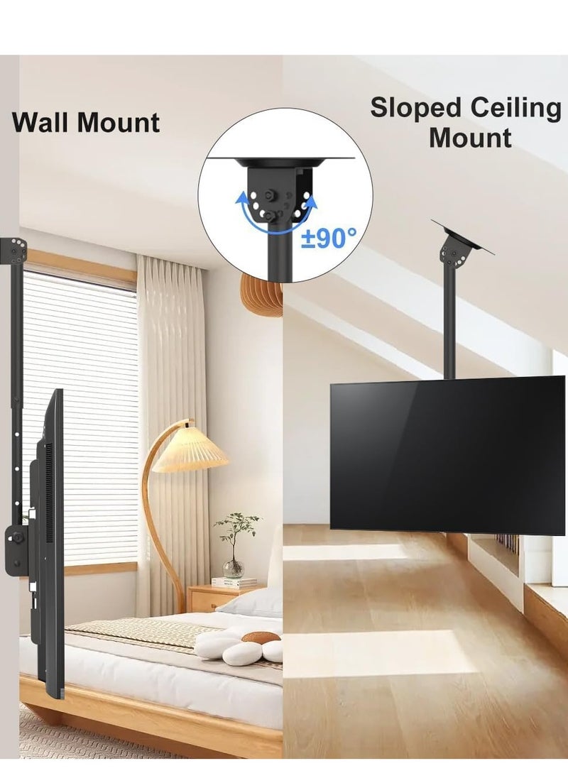 TV Mount Fits Most 26-50 inch LCD LED Plasma Panel Display with Max VESA 400x400mm Loaded up to 45kg/100lbs Height Adjustable