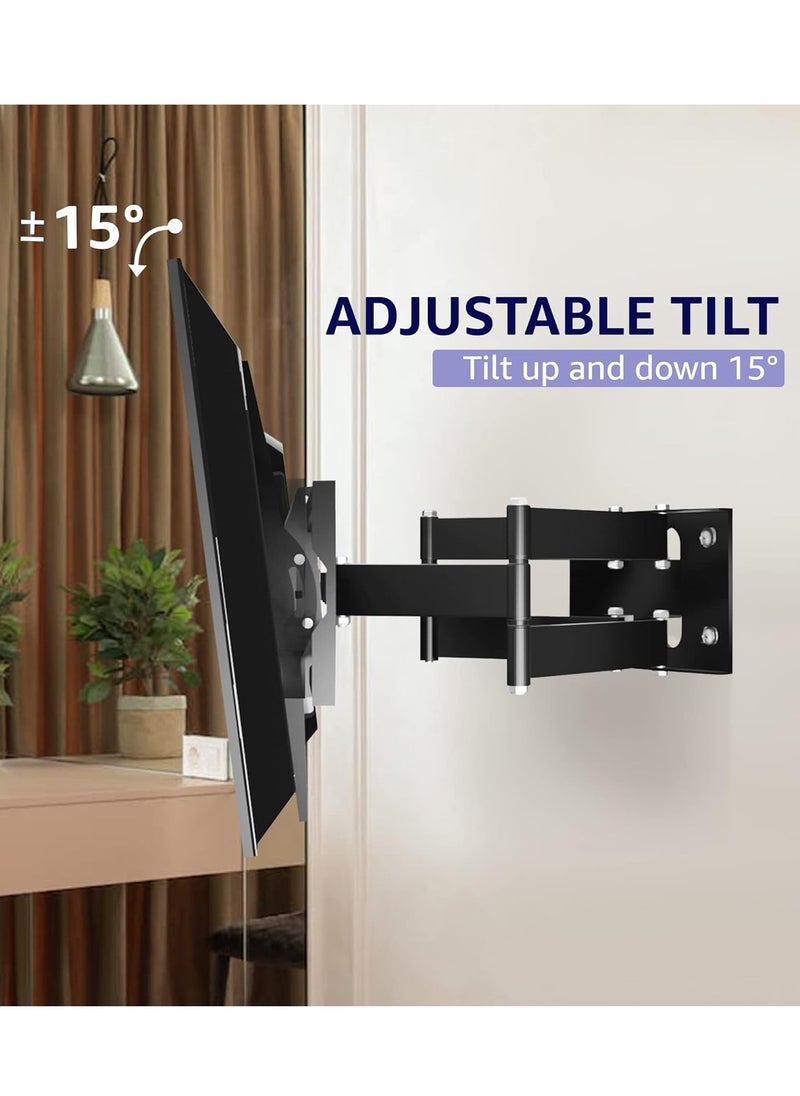 Adjustable, Tilting and Swivelling TV Wall Mount for Curved Flat TVs and Monitors VESA 400 x 600 Max (32-75 Inch) 50 kg Max TV Mount, Tilt, Swivel