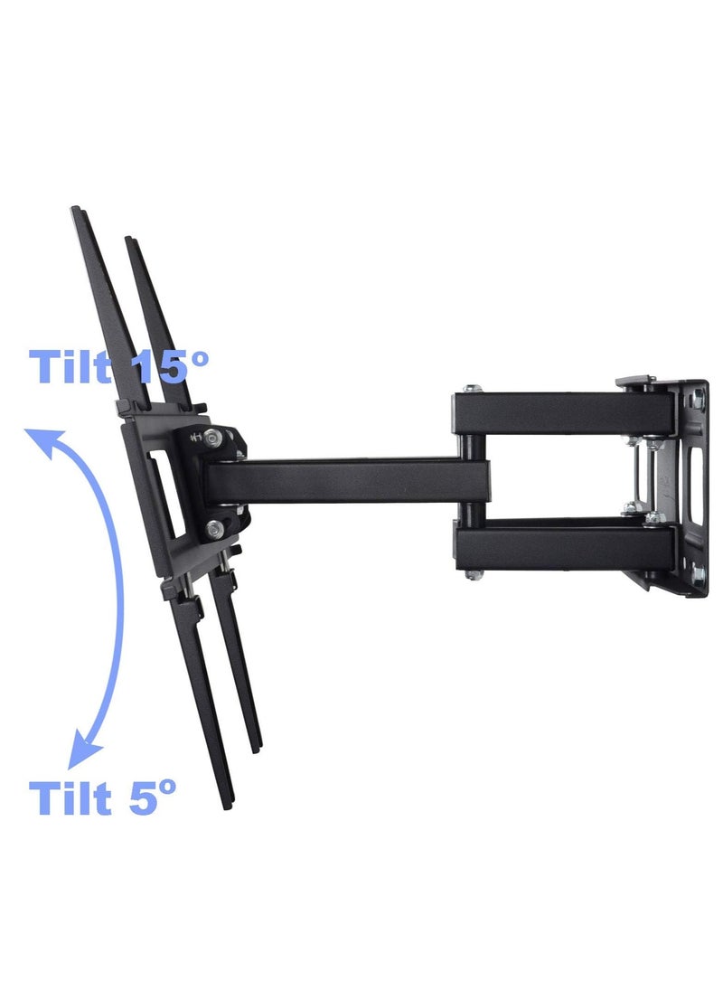 TV Wall Mount Bracket for Most 32-65 Inch LED, LCD, OLED, UHD Plasma Flat Screen TV, with Full Motion Tilt Swivel Articulating Dual Arms 14